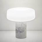 Solid Marble Cylinder Table Lamp