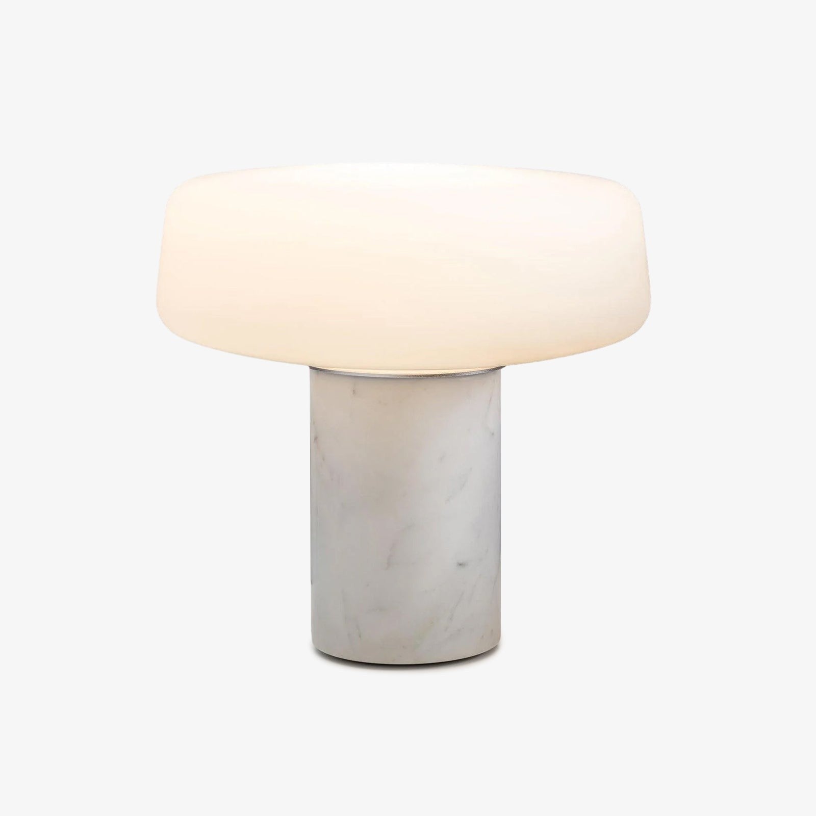 Solid Marble Cylinder Table Lamp