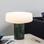 Solid Marble Cylinder Table Lamp