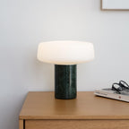 Solid Marble Cylinder Table Lamp