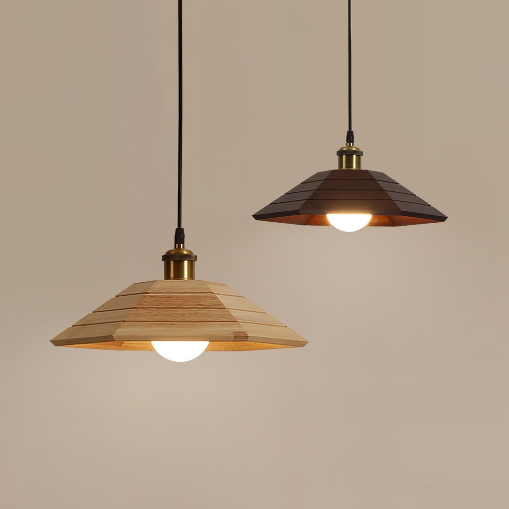 Solmere Wooden Dome Pendant