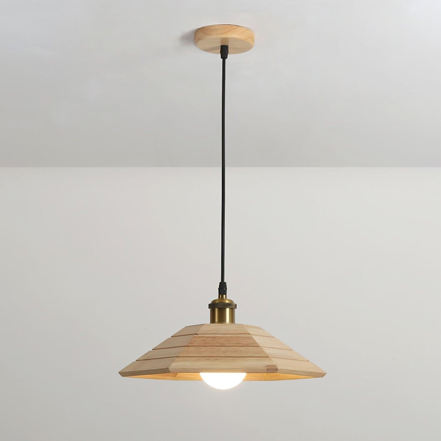 Solmere Wooden Dome Pendant
