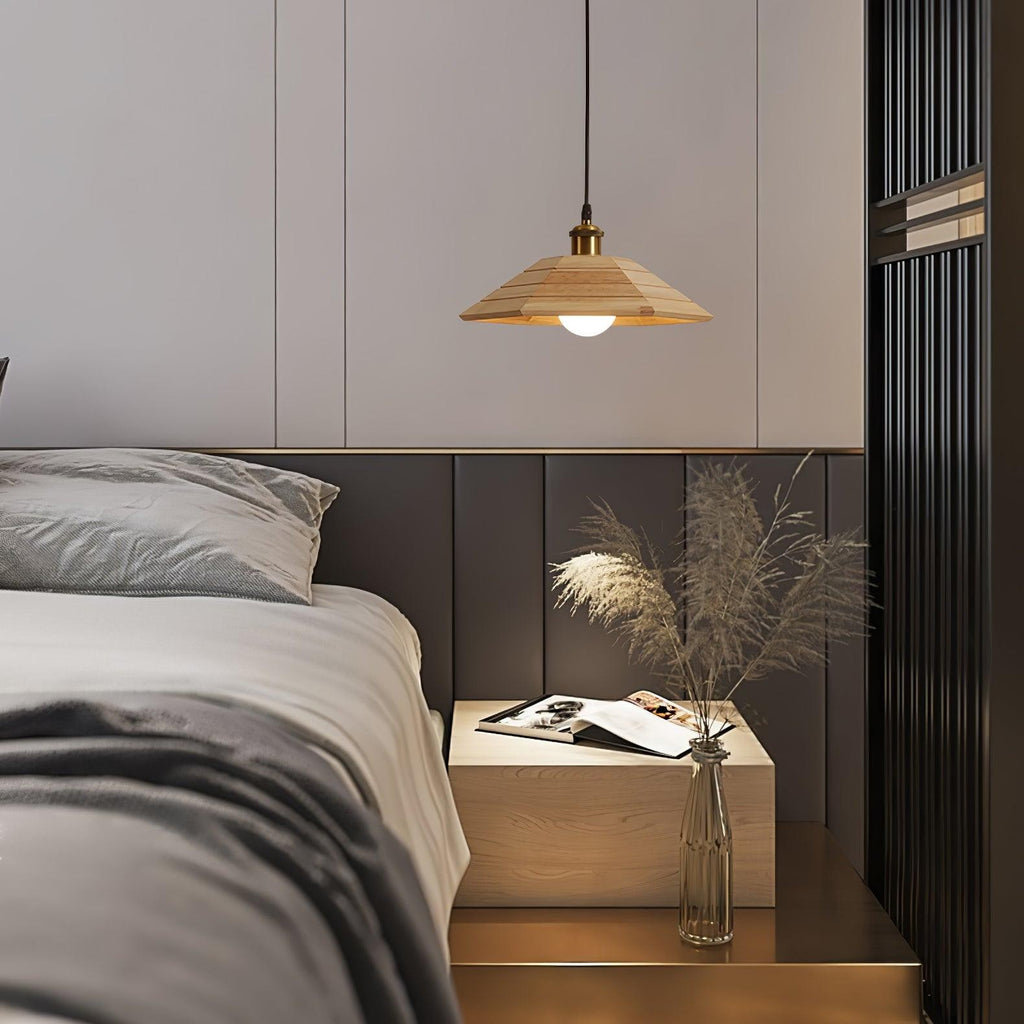 Solmere Wooden Dome Pendant