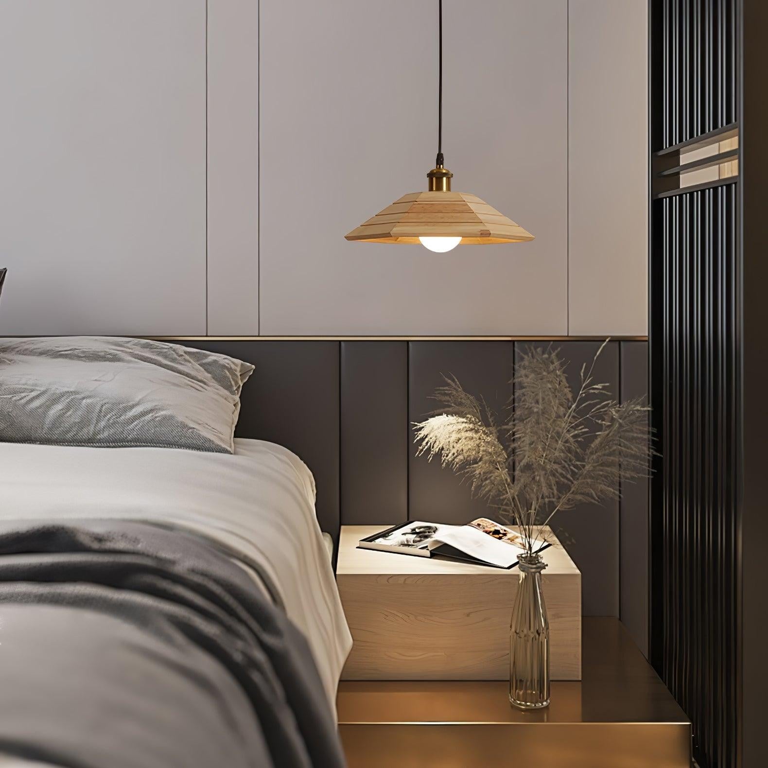Solmere Wooden Dome Pendant