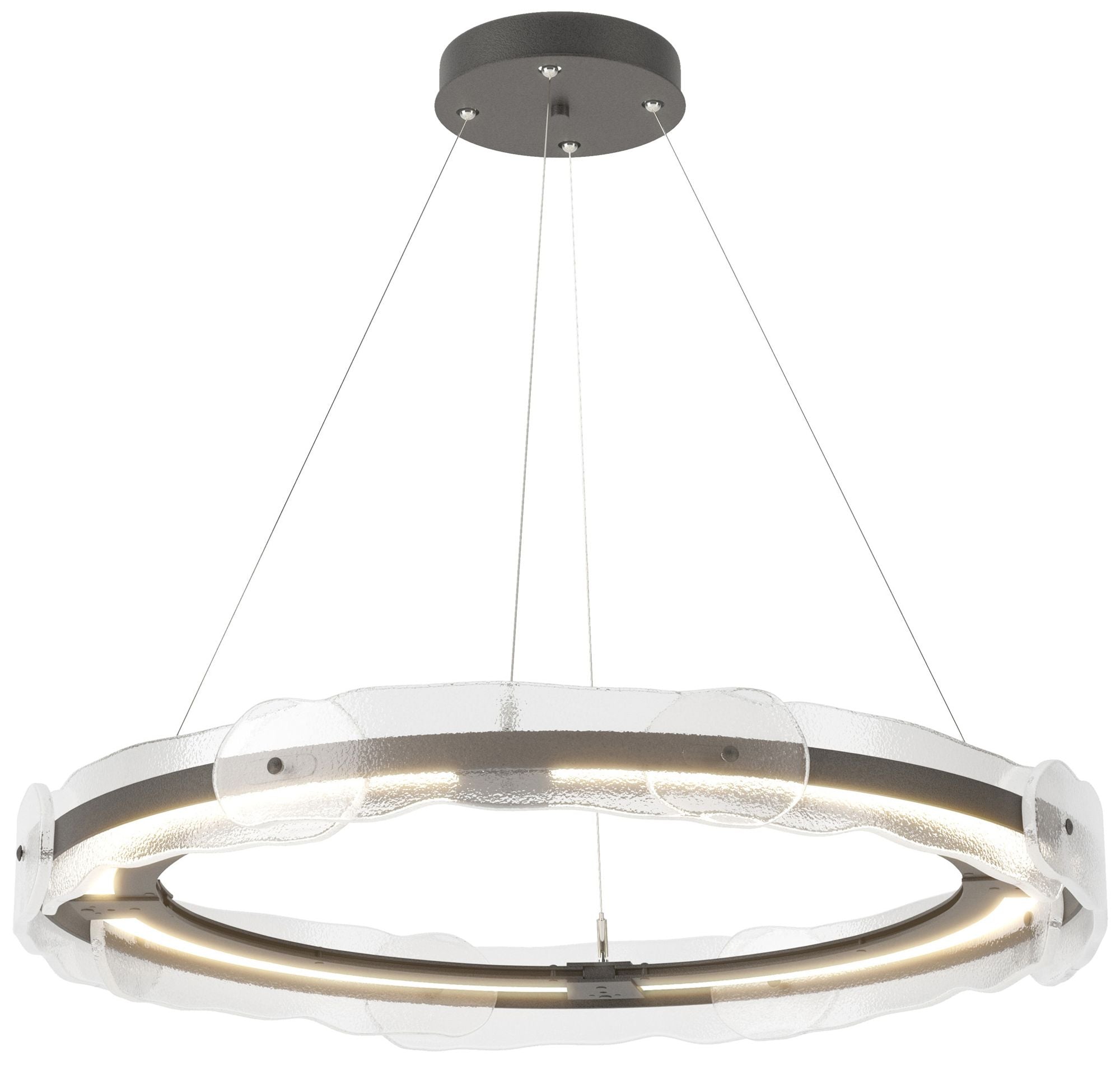 Solstice LED Pendant - Iron - Clear
