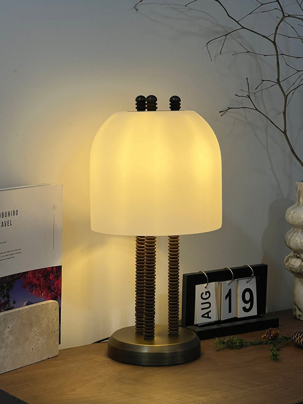 Striata Column Table Lamp