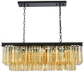 Sydney 12 Lt Matte Black Chandelier