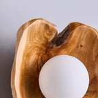 Sylvara Wood Orb Wall Light