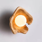 Sylvara Wood Orb Wall Light