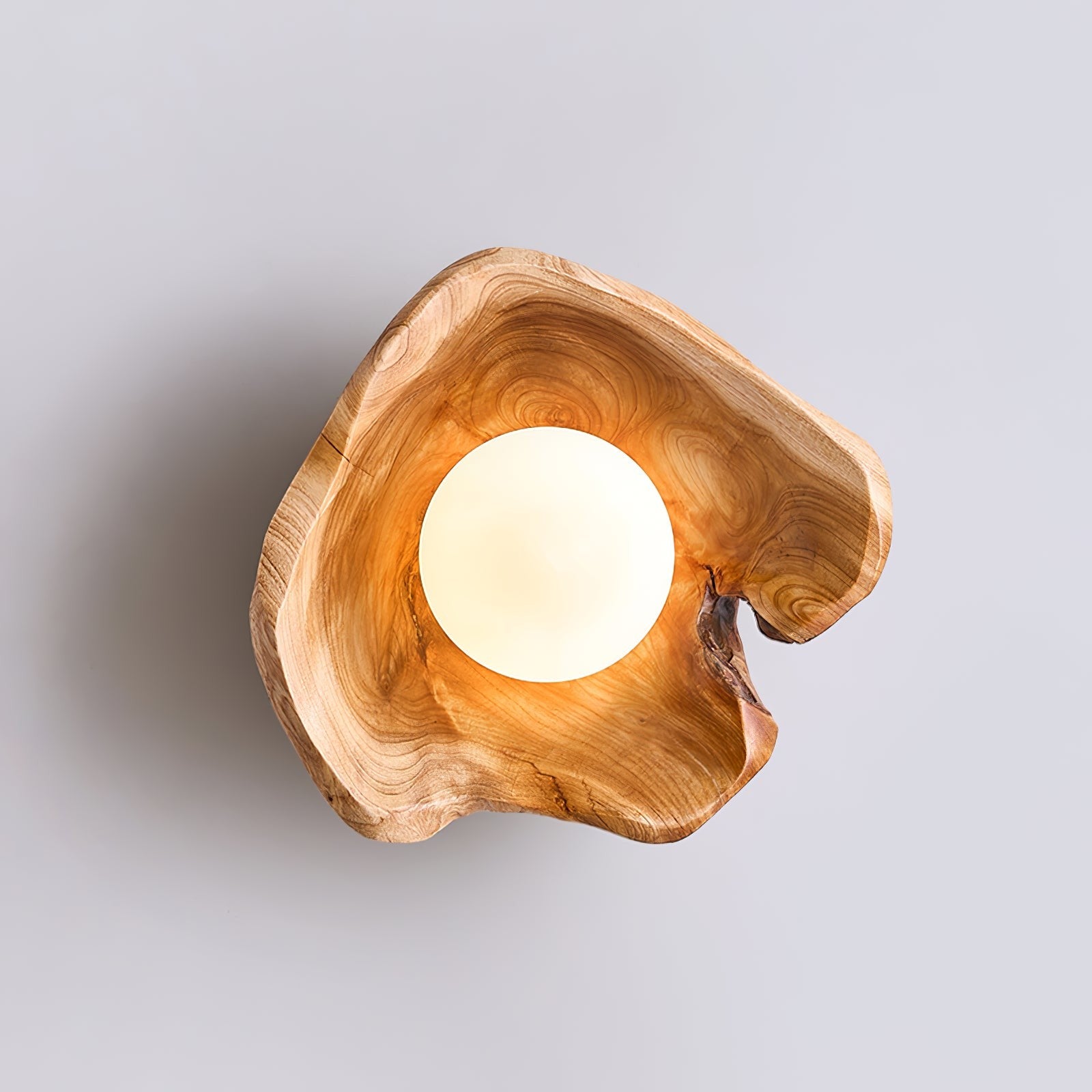 Sylvara Wood Orb Wall Light