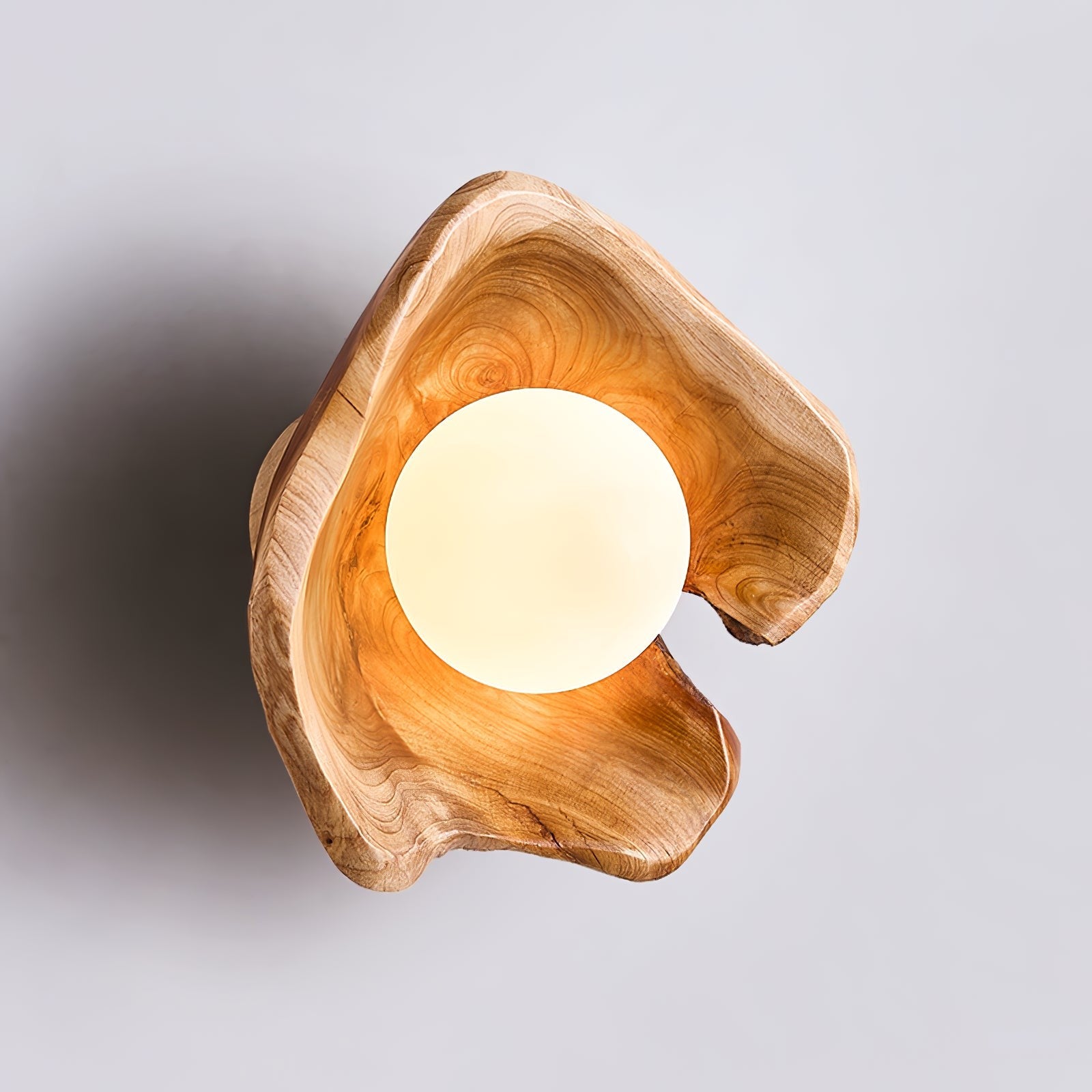 Sylvara Wood Orb Wall Light