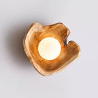 Sylvara Wood Orb Wall Light