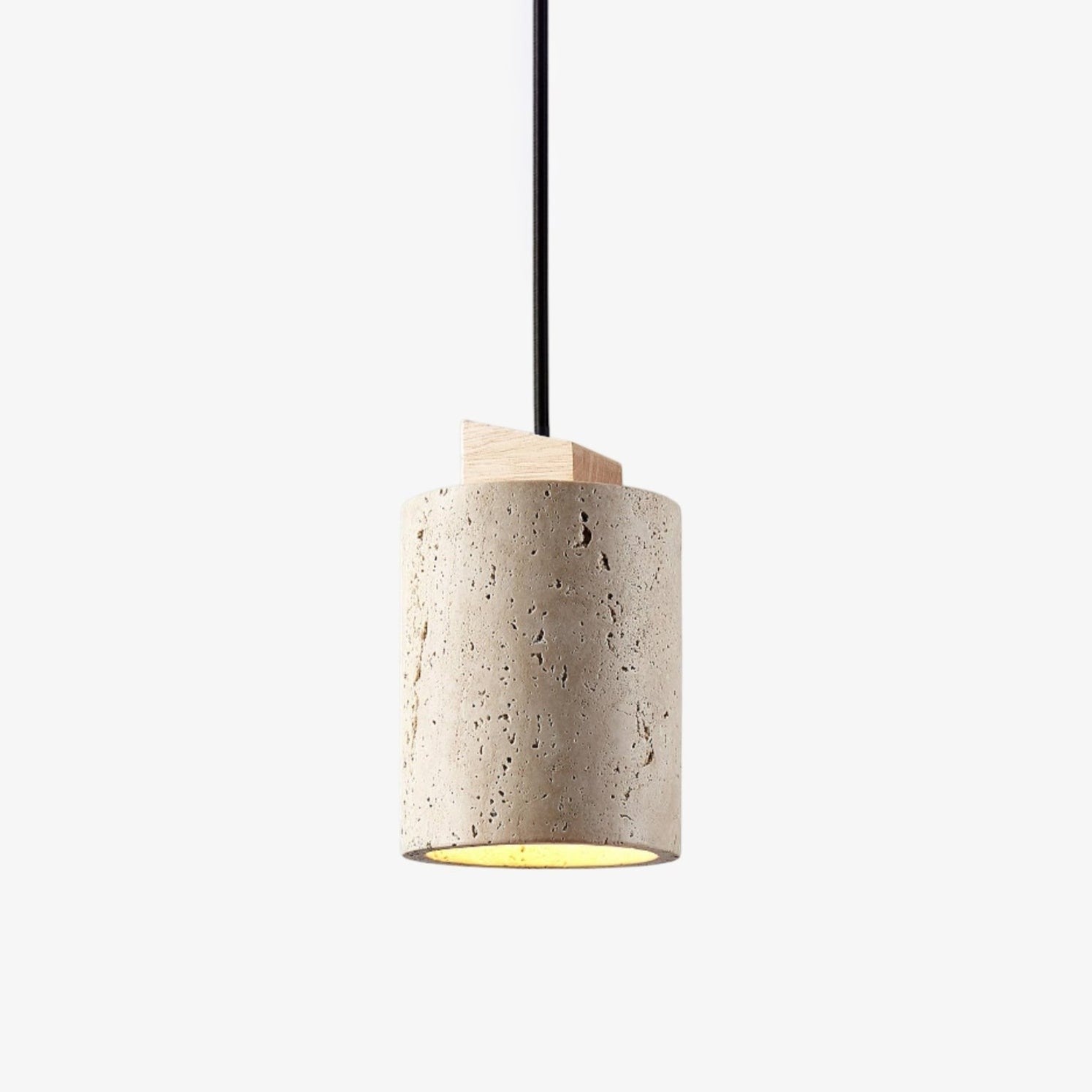Tavero Travertine Cylinder Pendant