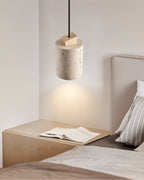 Tavero Travertine Cylinder Pendant