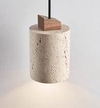 Tavero Travertine Cylinder Pendant