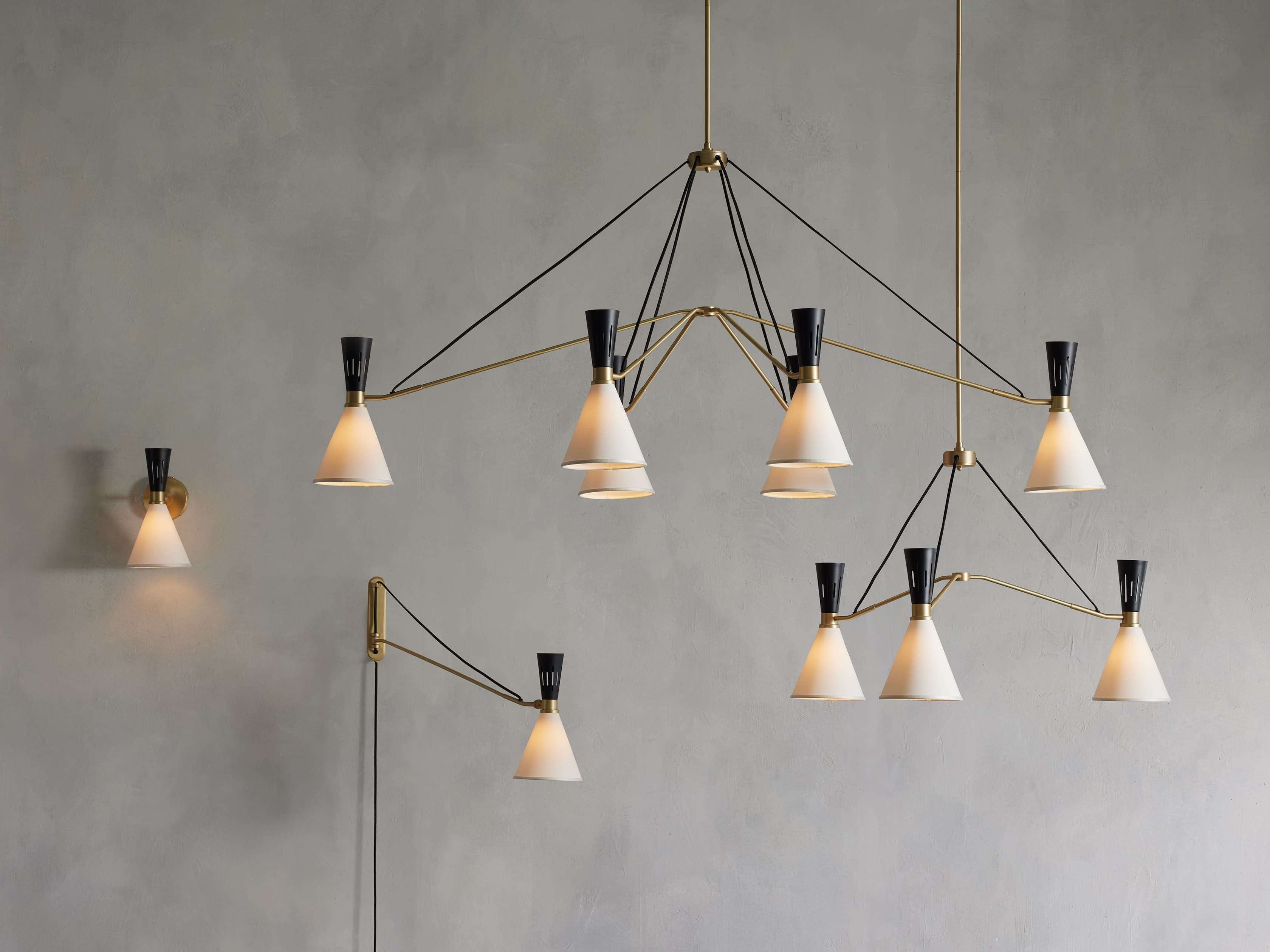 Torino Atelier Brass Linear Chandelier