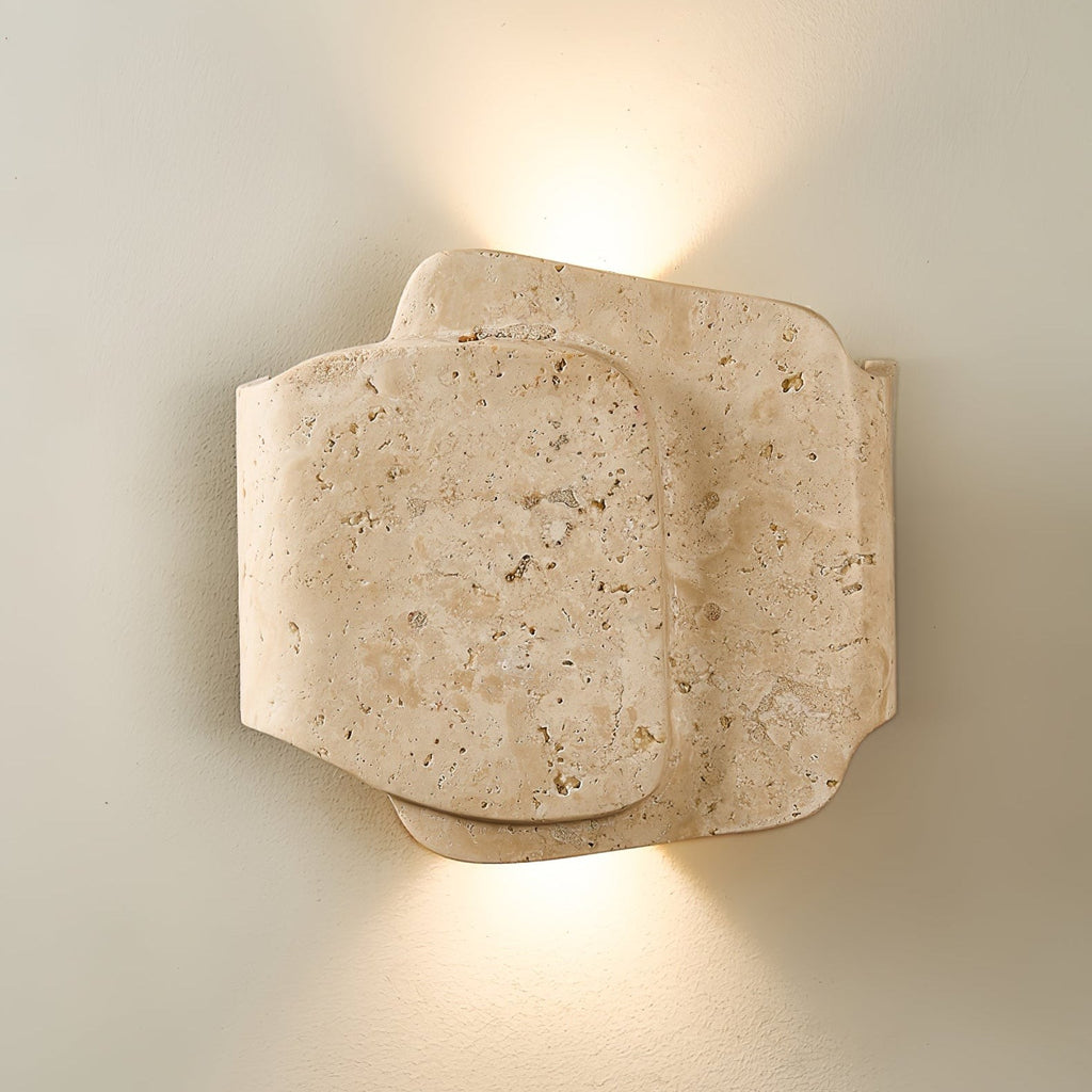 Travara Layered Travertine Wall Light