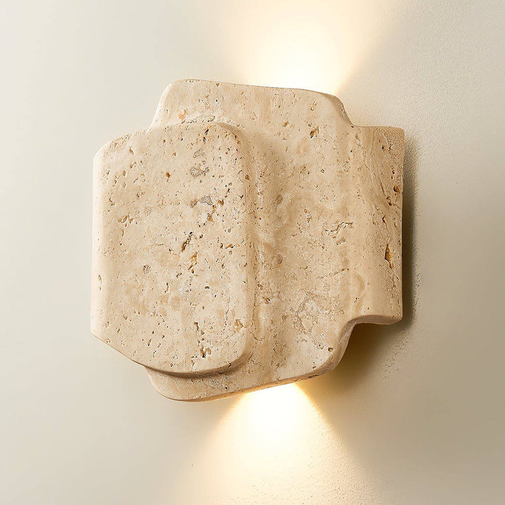 Travara Layered Travertine Wall Light