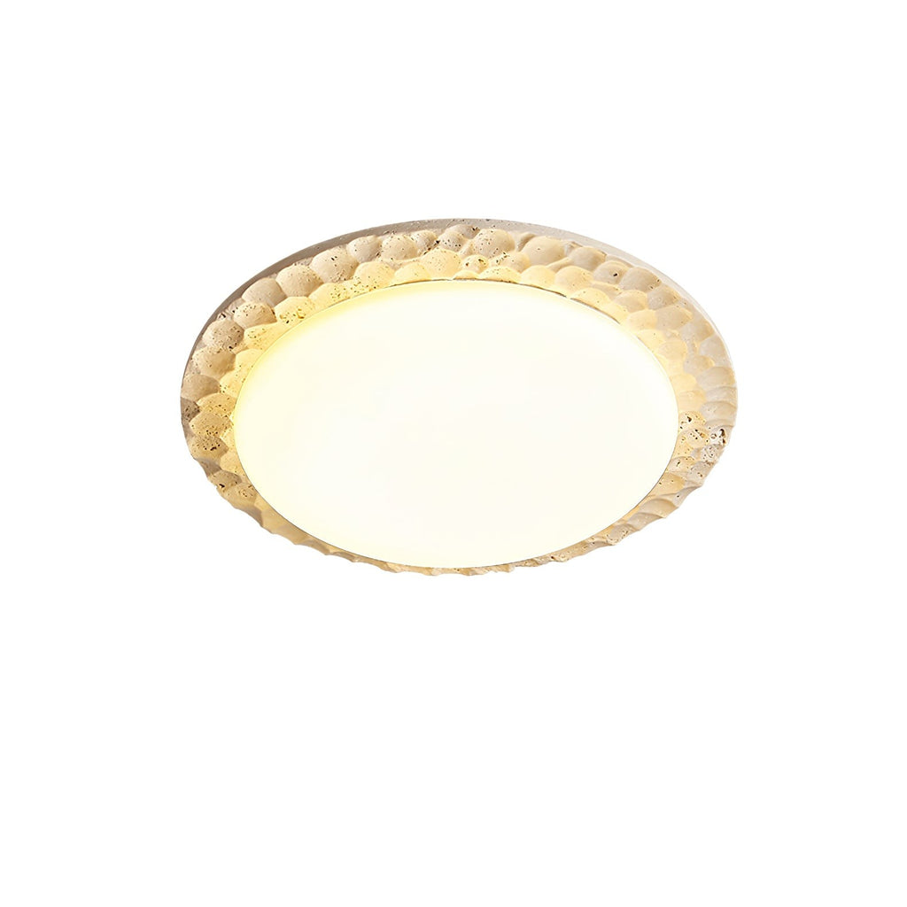 Travara Stone Halo Ceiling Light