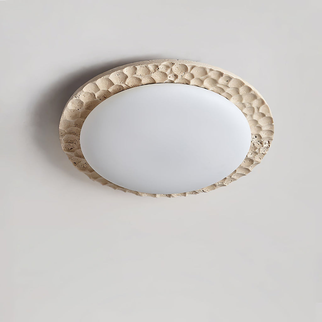 Travara Stone Halo Ceiling Light
