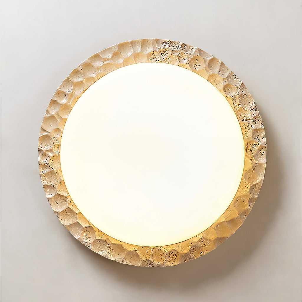 Travara Stone Halo Ceiling Light