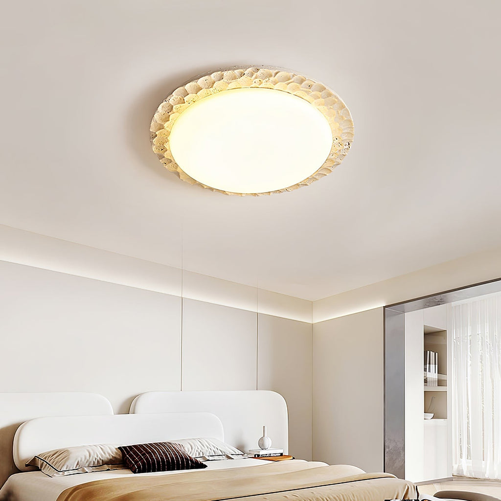 Travara Stone Halo Ceiling Light