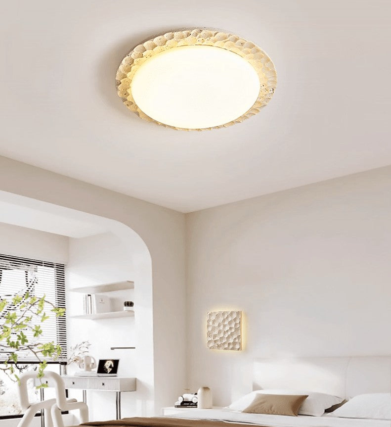 Travara Stone Halo Ceiling Light