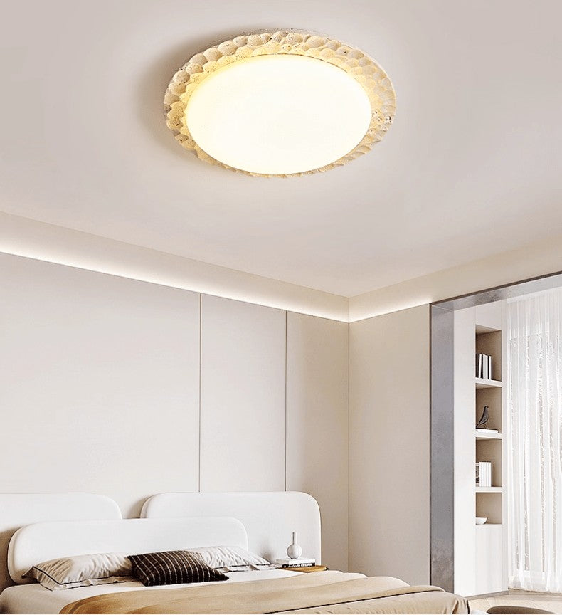 Travara Stone Halo Ceiling Light