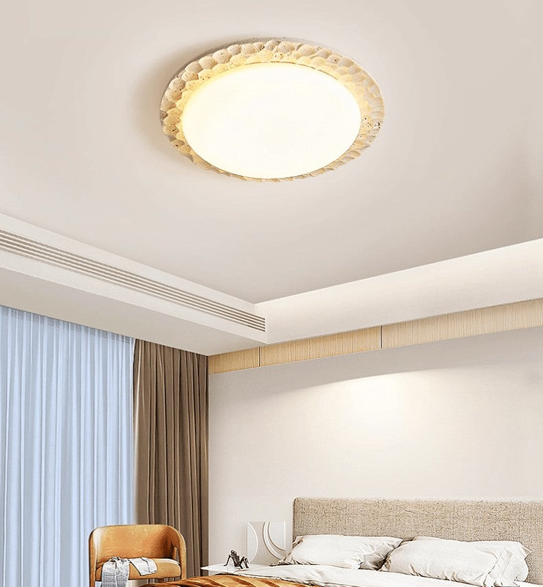 Travara Stone Halo Ceiling Light