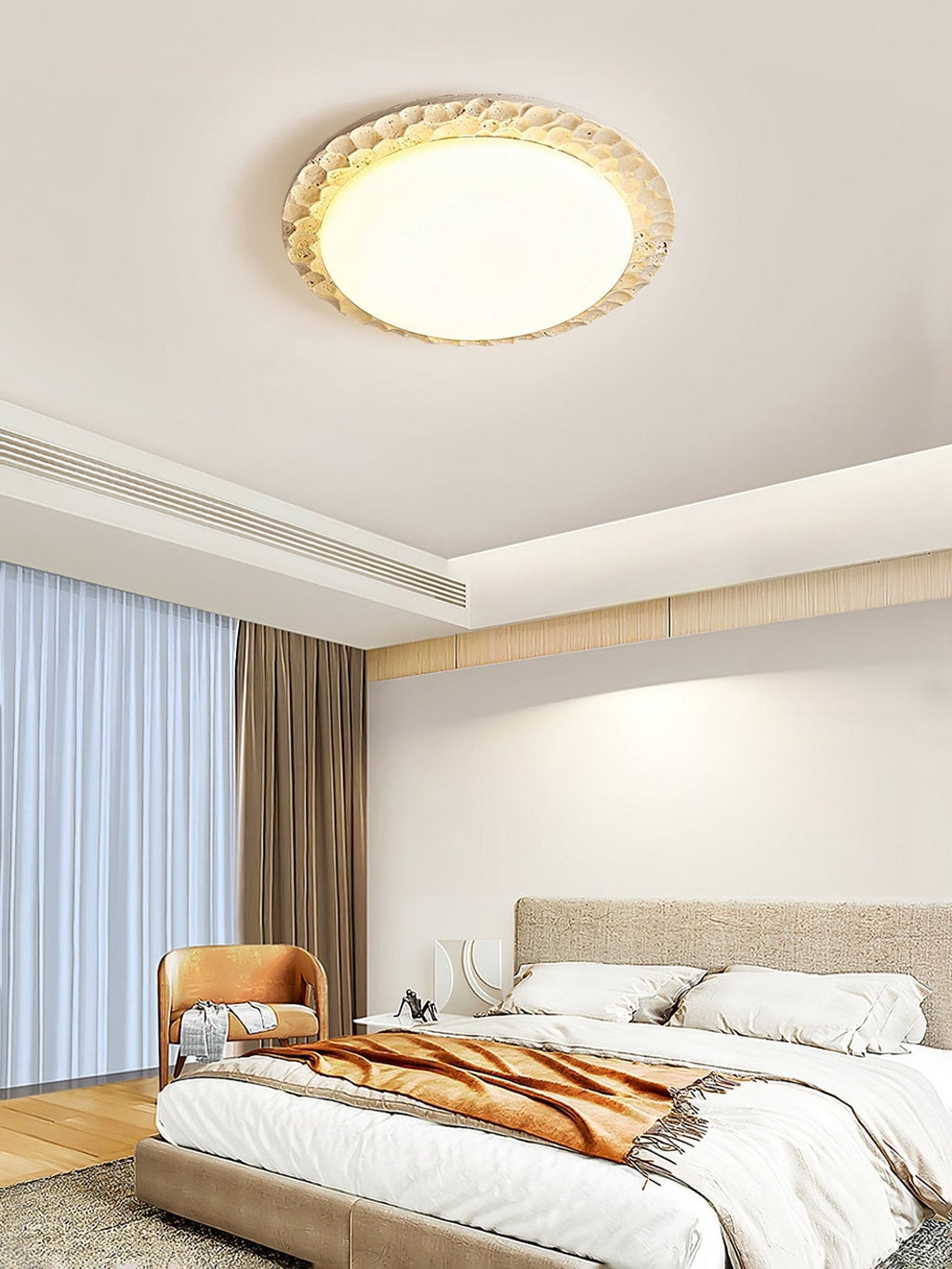 Travara Stone Halo Ceiling Light