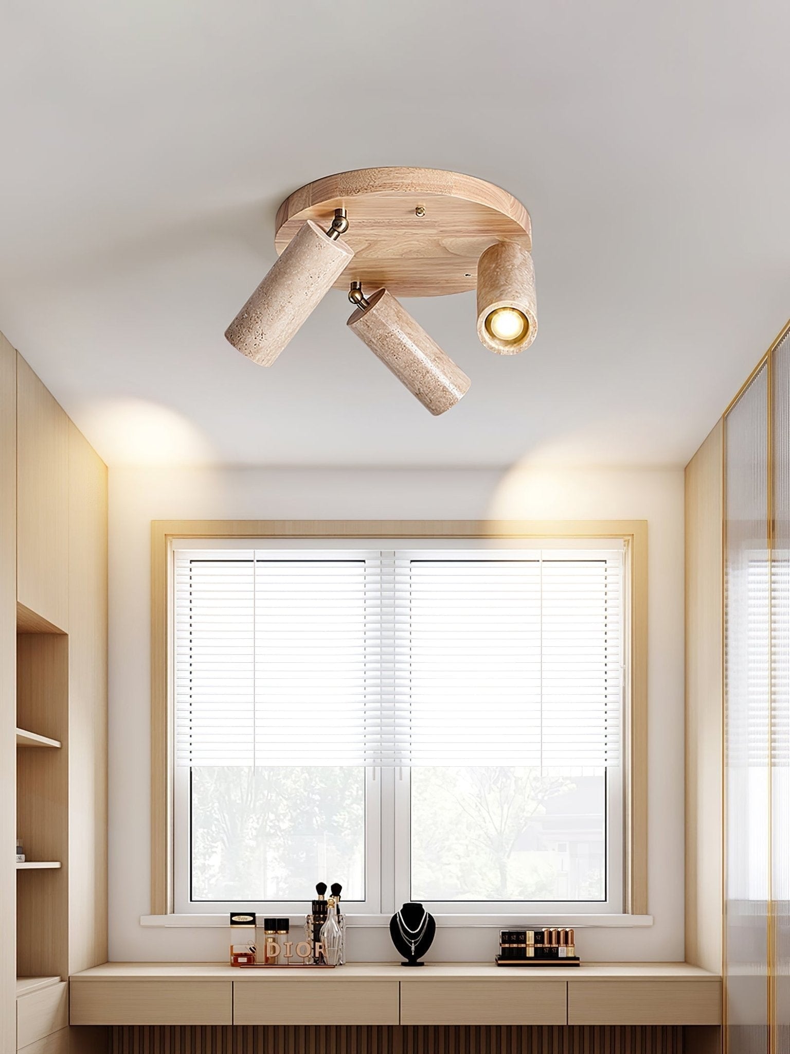 Travera Stone Beam Ceiling Spotlight