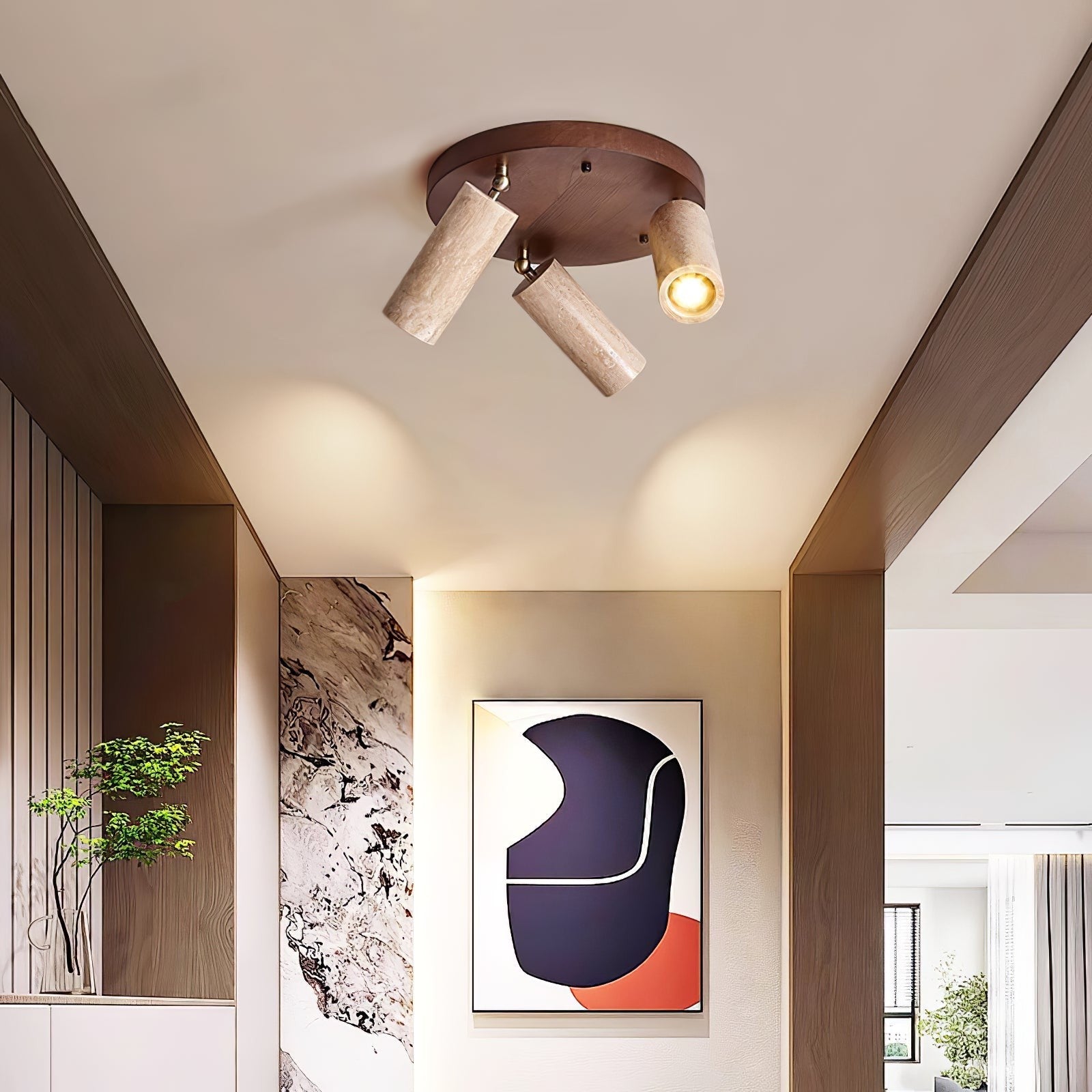 Travera Stone Beam Ceiling Spotlight