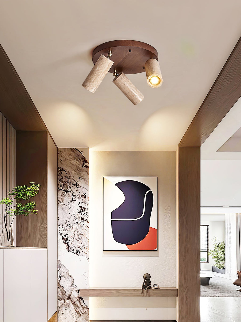 Travera Stone Beam Ceiling Spotlight