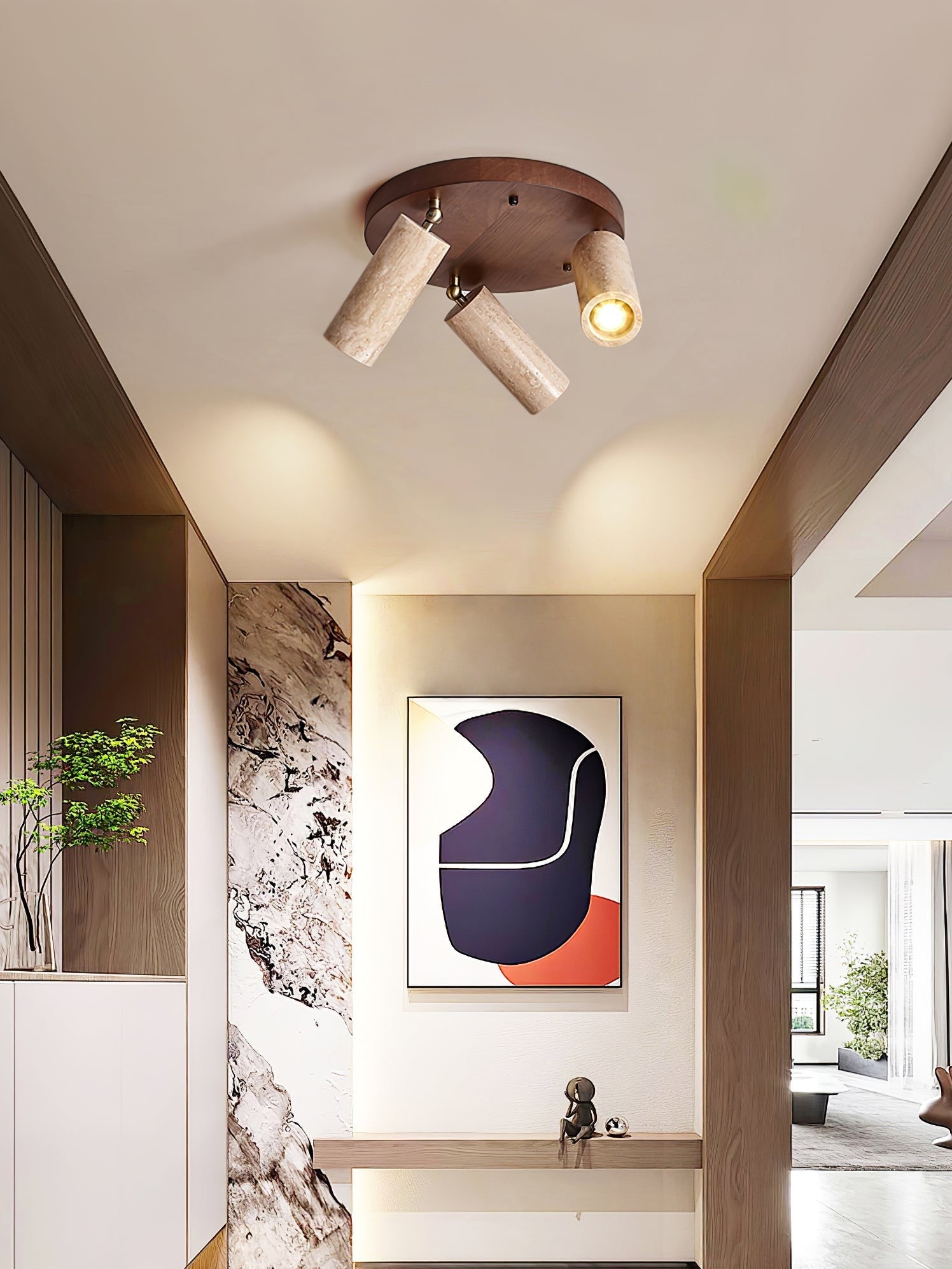 Travera Stone Beam Ceiling Spotlight