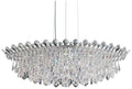 Trilliane Strands 15"H x 45"W 8-Lt Crystal Pendant in Pol Stainle
