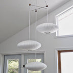 Triple Pear Bubble Pendant Cluster