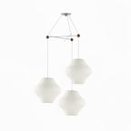 Triple Pear Bubble Pendant Cluster
