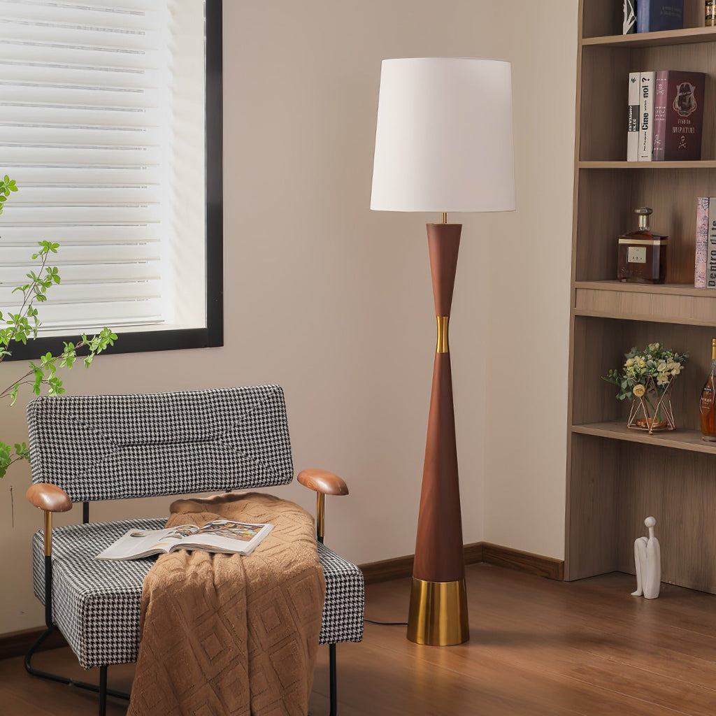 Valcero Wood Grain Floor Lamp