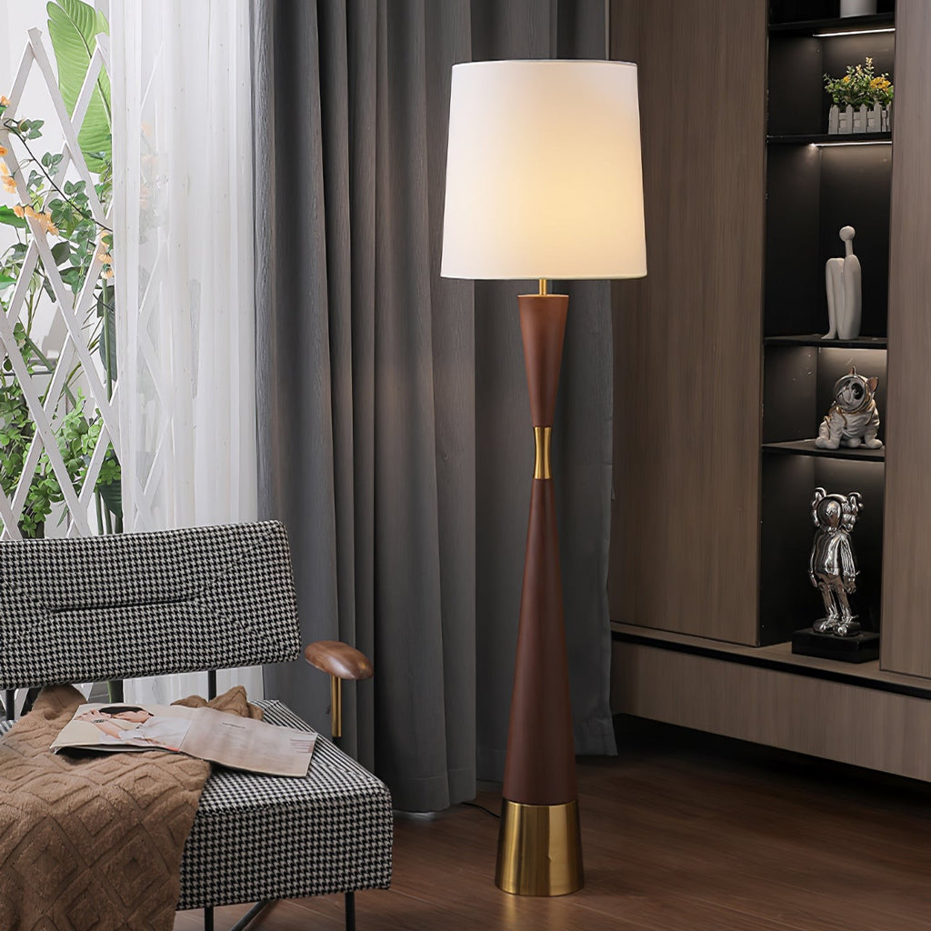Valcero Wood Grain Floor Lamp
