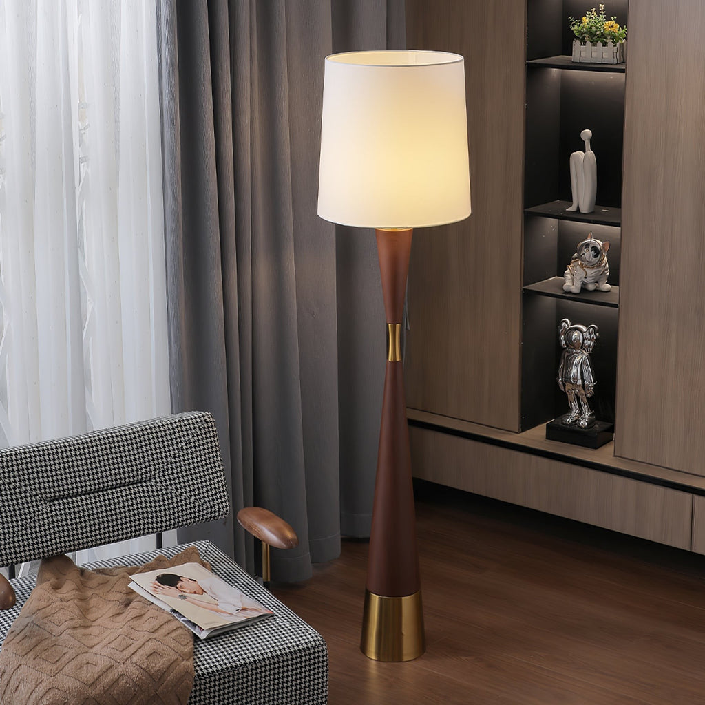 Valcero Wood Grain Floor Lamp