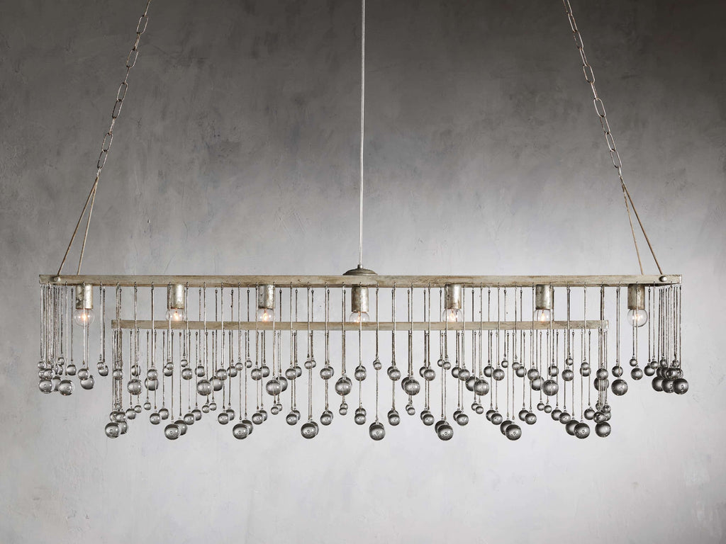 Valcrest Crystal Cage Rectangular Chandelier