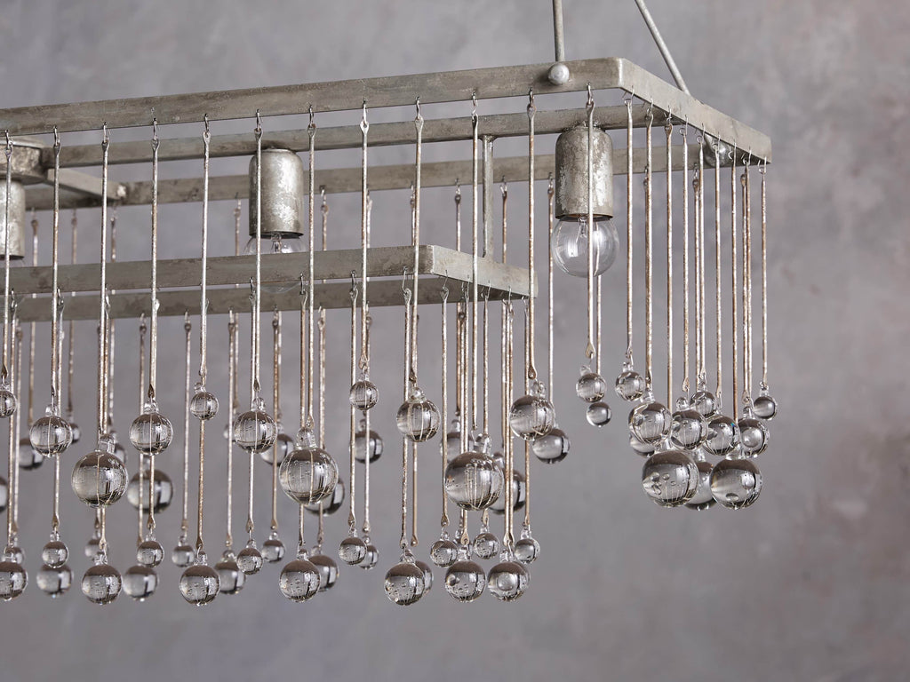 Valcrest Crystal Cage Rectangular Chandelier