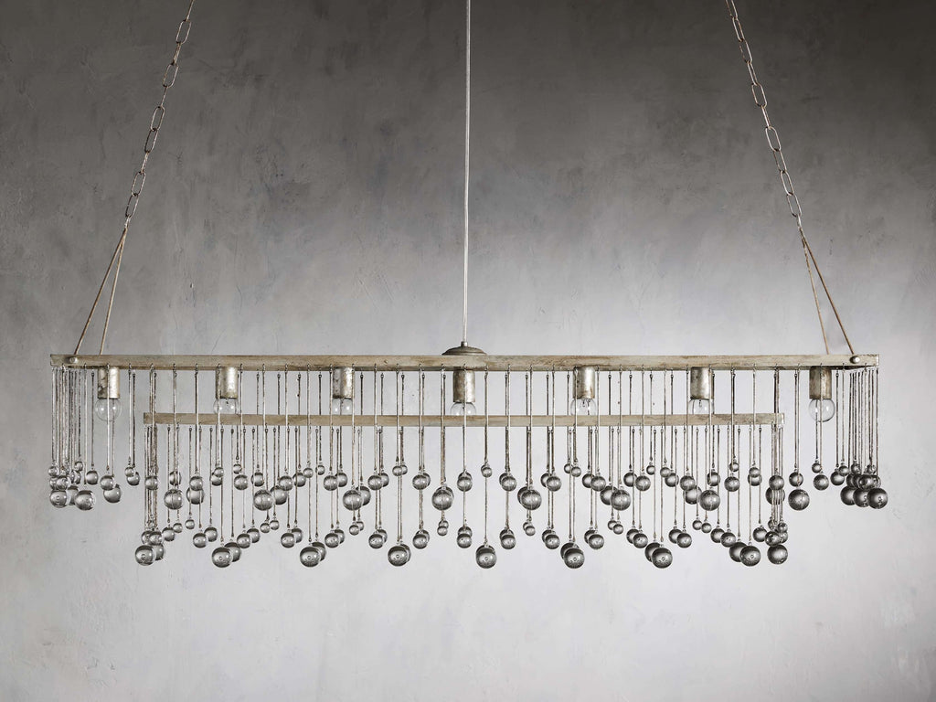 Valcrest Crystal Cage Rectangular Chandelier