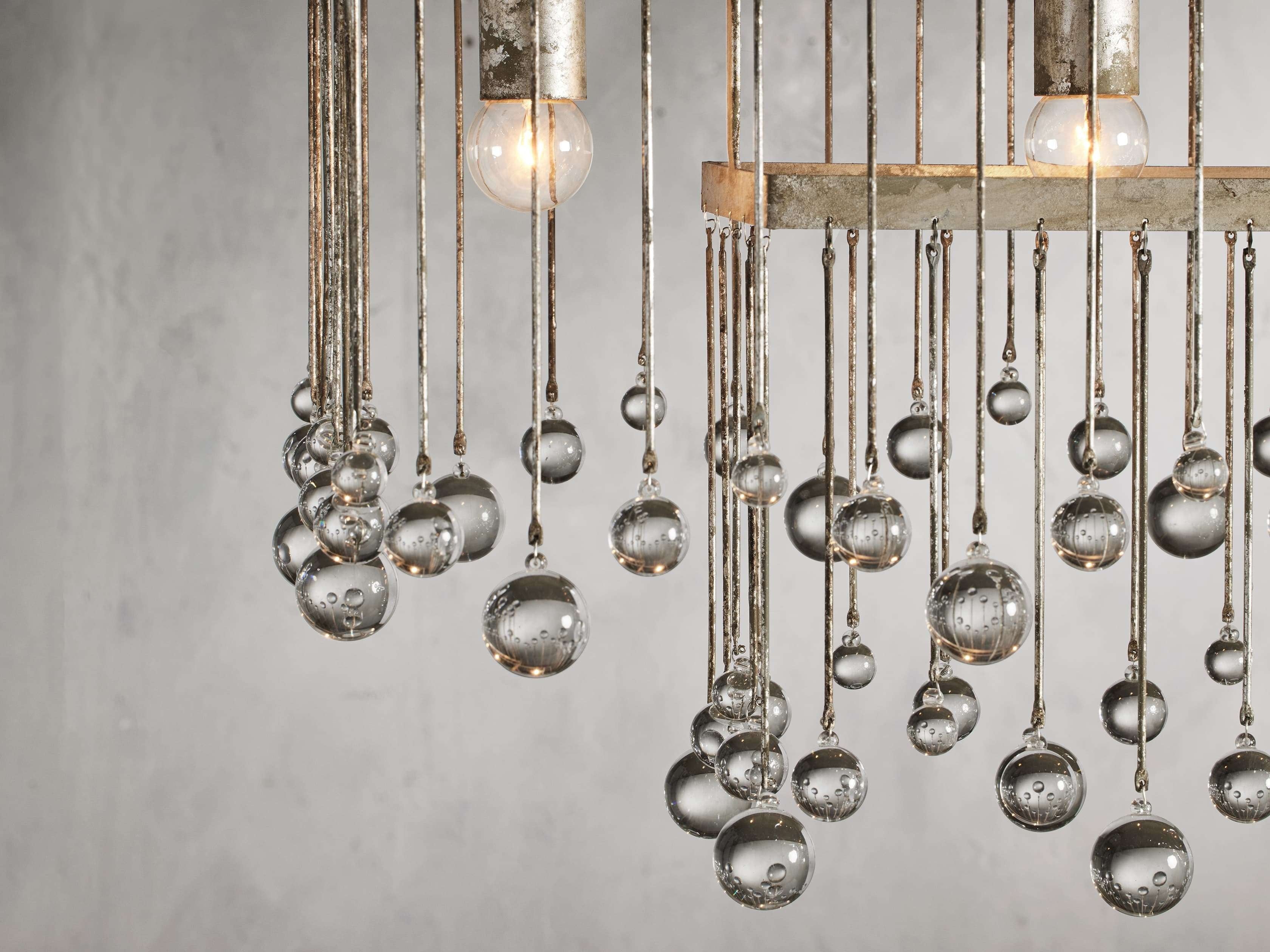 Valcrest Crystal Cage Rectangular Chandelier