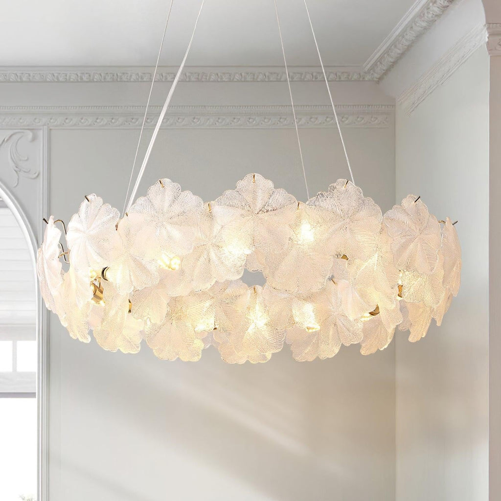 Valery Glass Petal Chandelier
