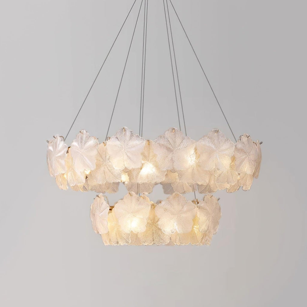Valery Glass Petal Chandelier