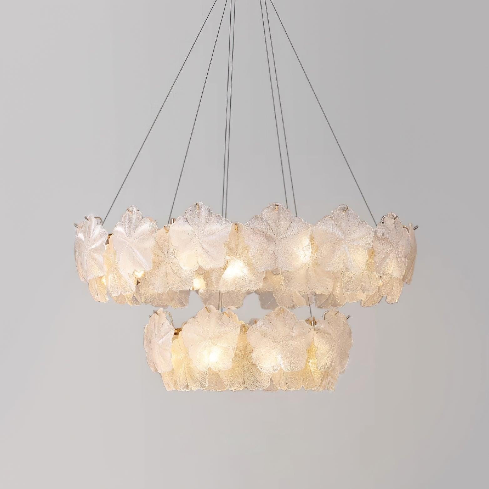 Valery Glass Petal Chandelier