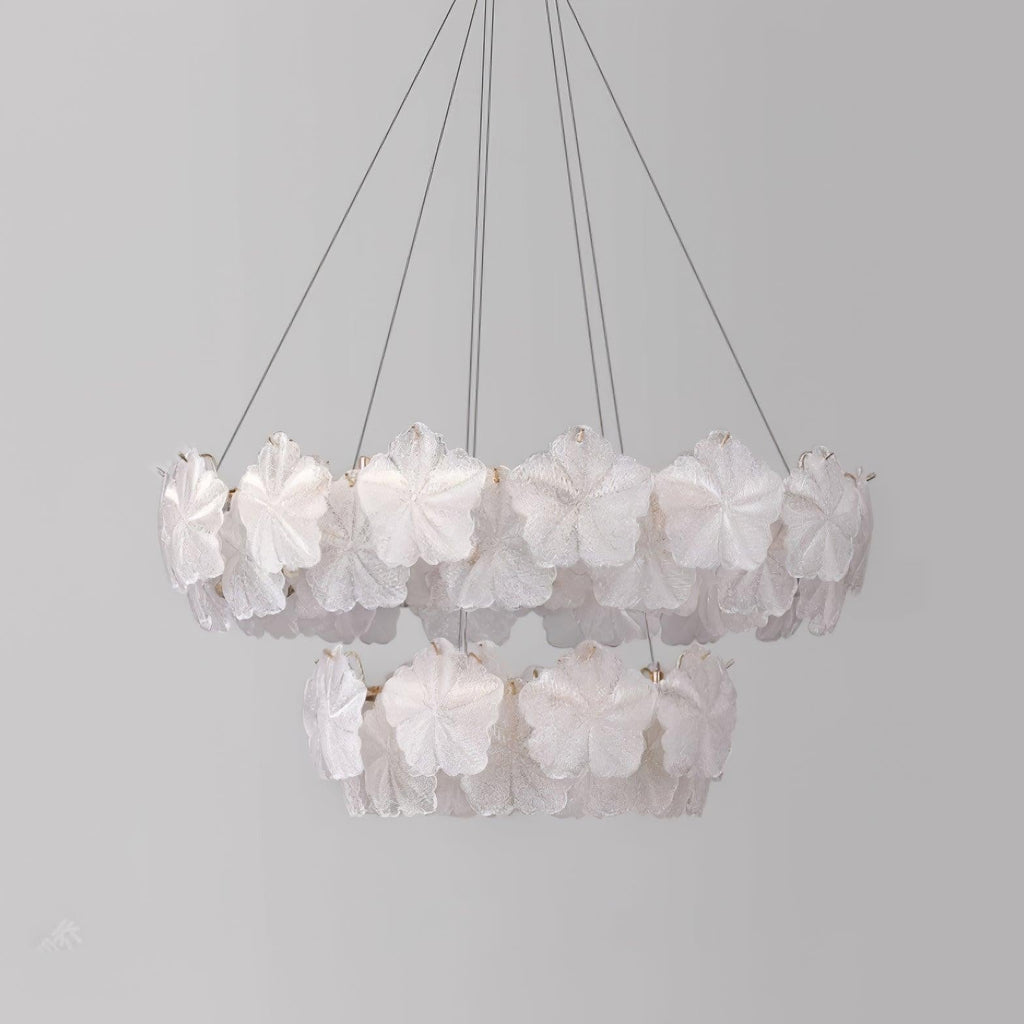 Valery Glass Petal Chandelier