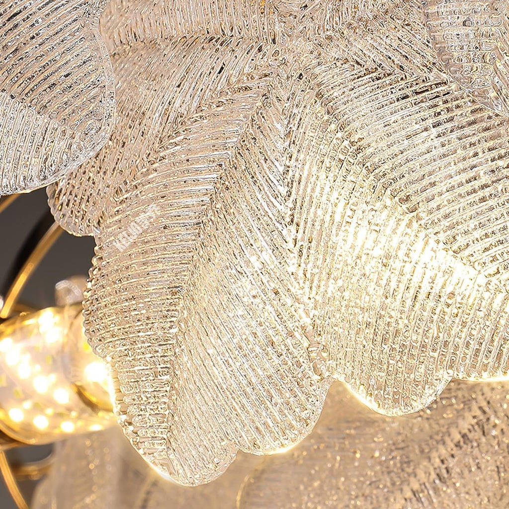 Valery Glass Petal Chandelier