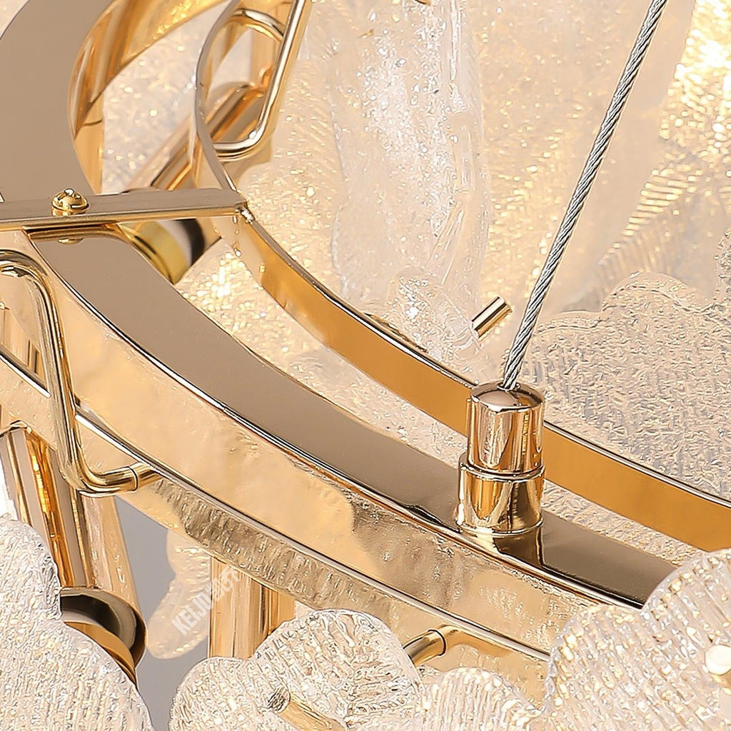 Valery Glass Petal Chandelier